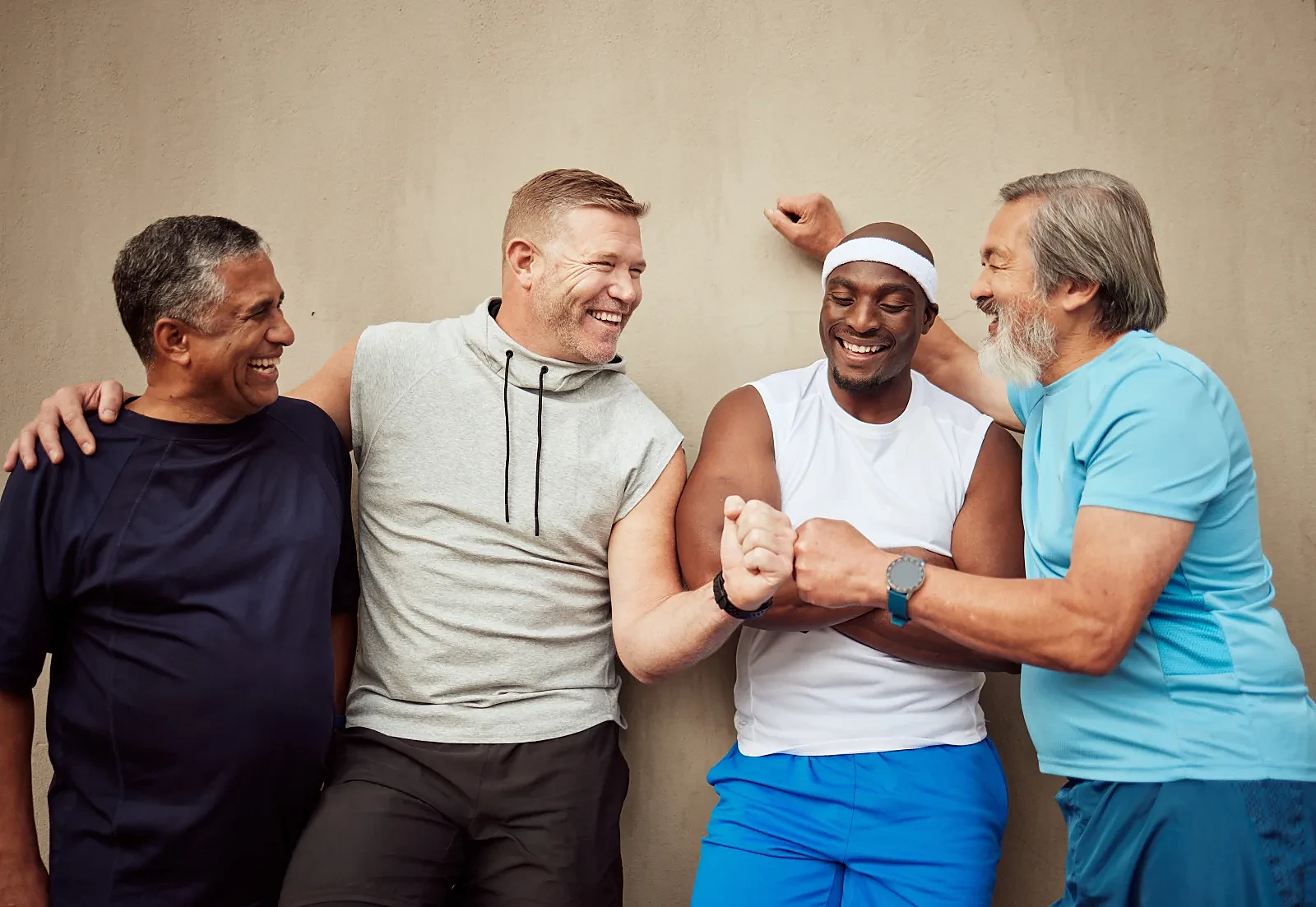 Four men together